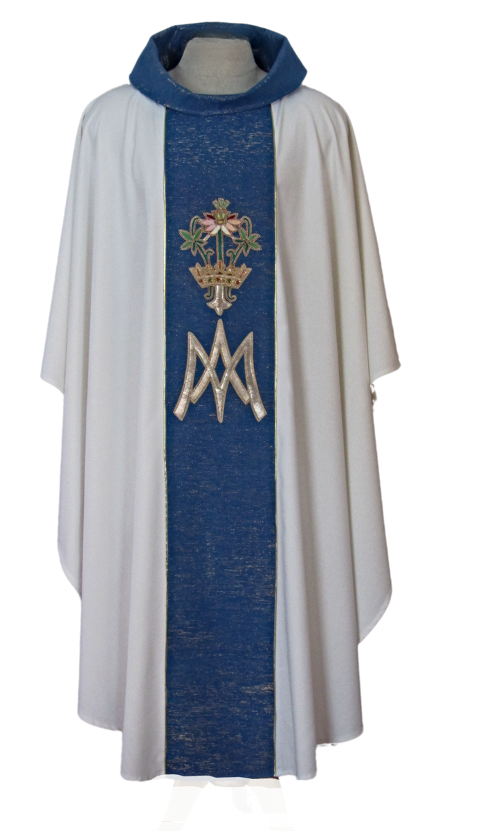 MDS Marian Chasuble – Hand Embroidered Vestment – MDS Church