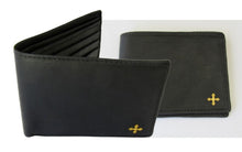 Load image into Gallery viewer, mds#9550/BC. Brass cross on a leather wallet.
