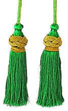 Load image into Gallery viewer, mds- Metallic rayon blended two tone tasseled cinctures. #Met/Cin