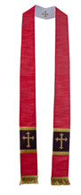 Load image into Gallery viewer, mds Raw Silk look Reversible Stole #17650
