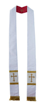 Load image into Gallery viewer, mds Raw Silk look Reversible Stole #17650
