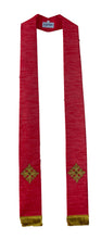 Load image into Gallery viewer, mds Cross of Flowers  Art Silk Stole # 18102