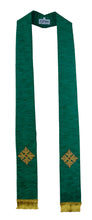 Load image into Gallery viewer, mds Cross of Flowers  Art Silk Stole # 18102