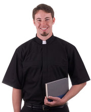 Load image into Gallery viewer, Omega 4000 Black Pure Cotton SS Tab Shirt