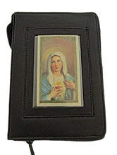 Load image into Gallery viewer, mds 9777W Window Missal Cover - Real Leather =+ FREE HOLY CARD