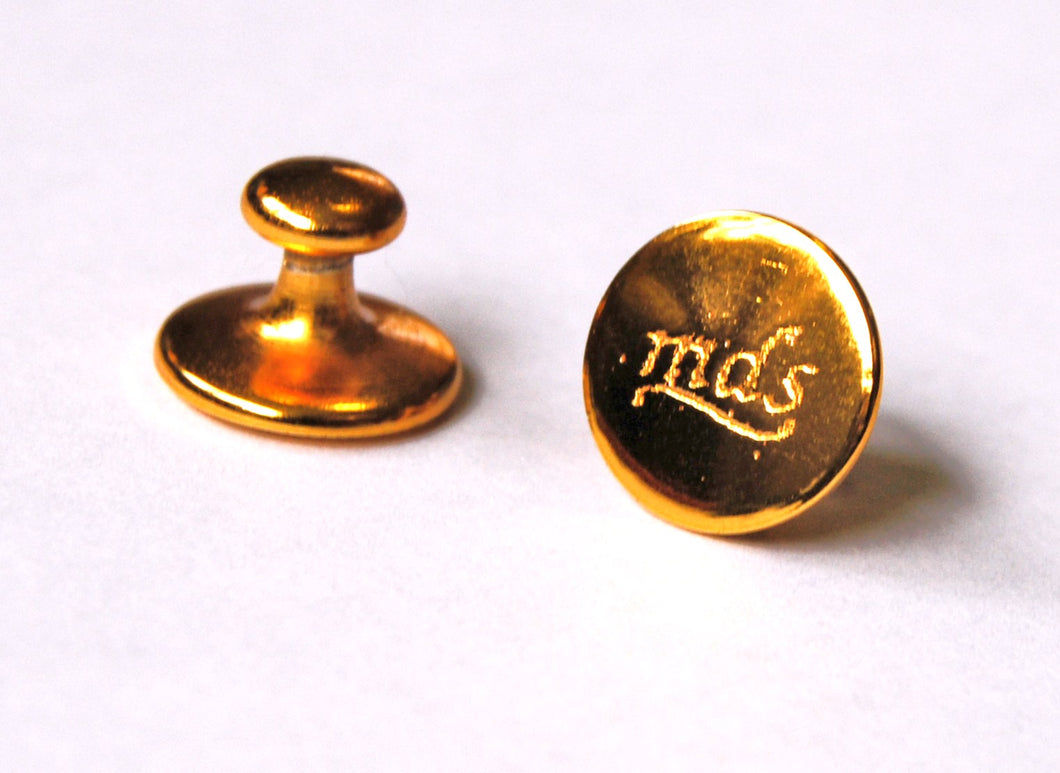 MDS Collar Buttons-  Solid Brass Shanks