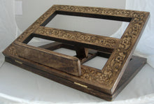 Load image into Gallery viewer, FBS- Handcarved tilting wood book stand
