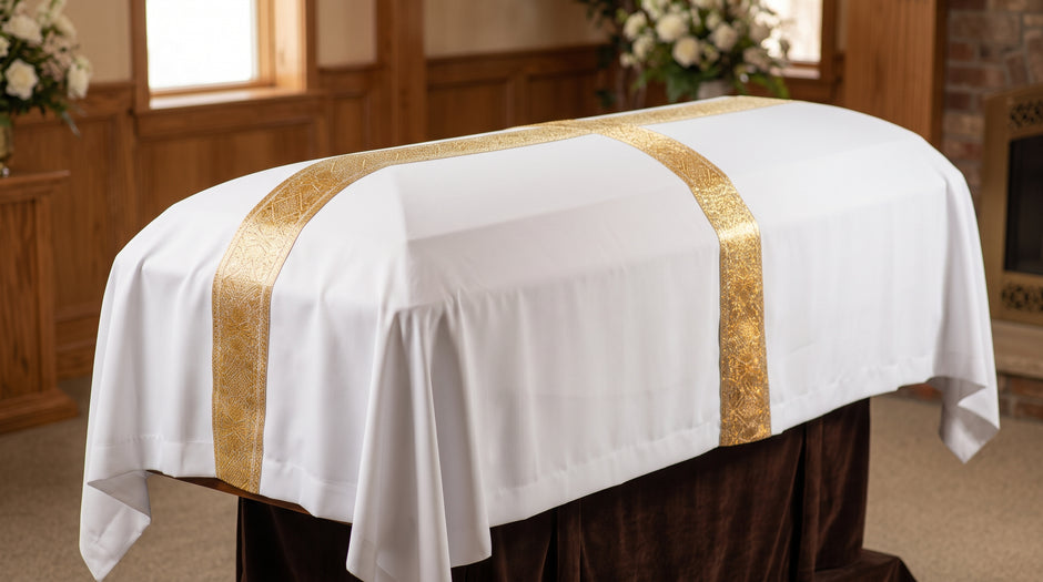 075 Funeral Pall with cross design