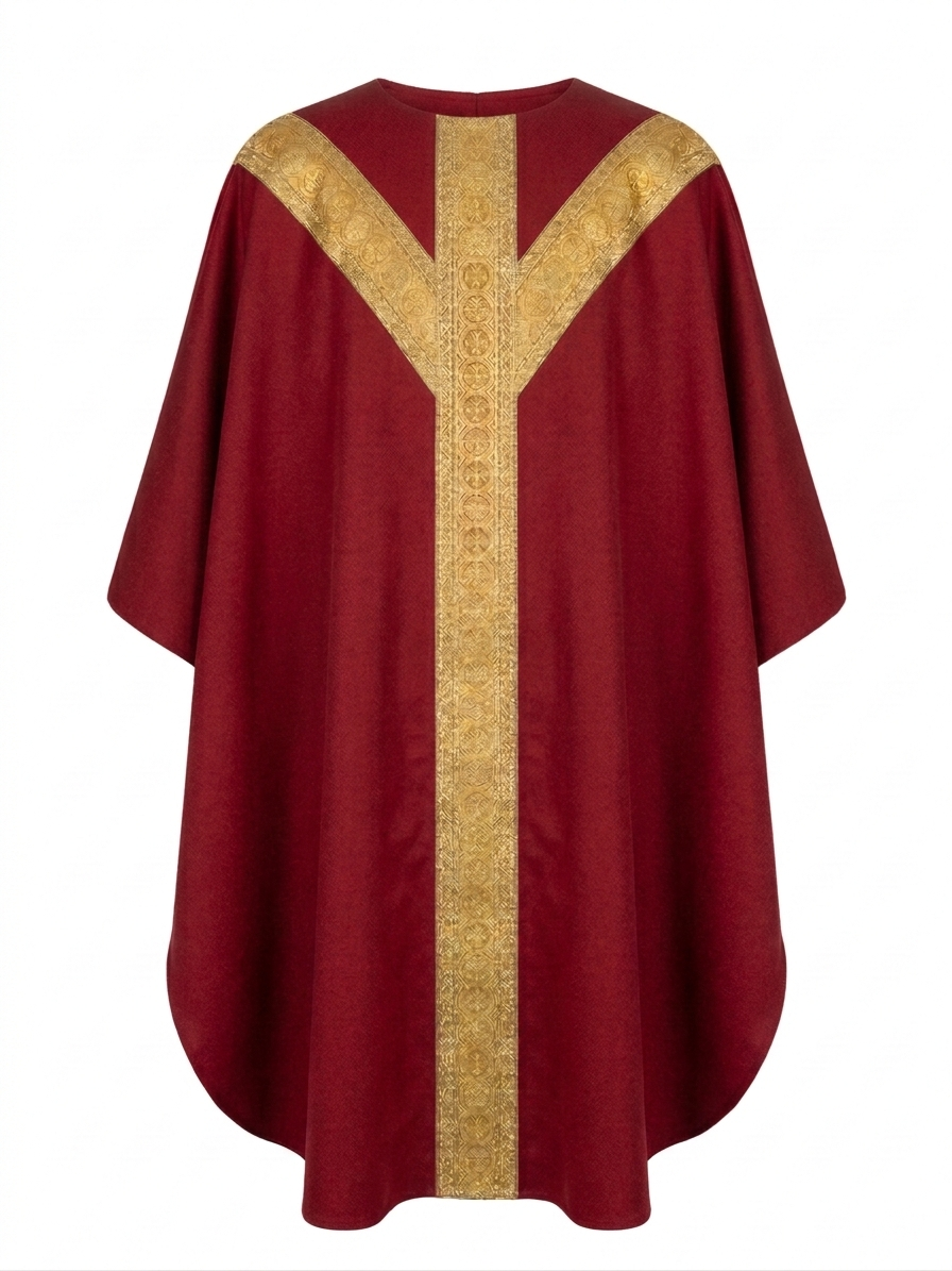 mds#2311/J/      Chasuble/Dalmatic. Traditional Jacquard fabric dalmatic