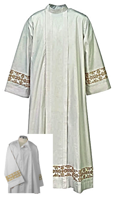 Embroidered Zippered Alb 3284