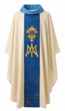 Load image into Gallery viewer, mds 420BM- Hand embroidered Marian Chasuble.
