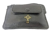9505 - Real Leather 2 Pocket Rosary/Coin Case