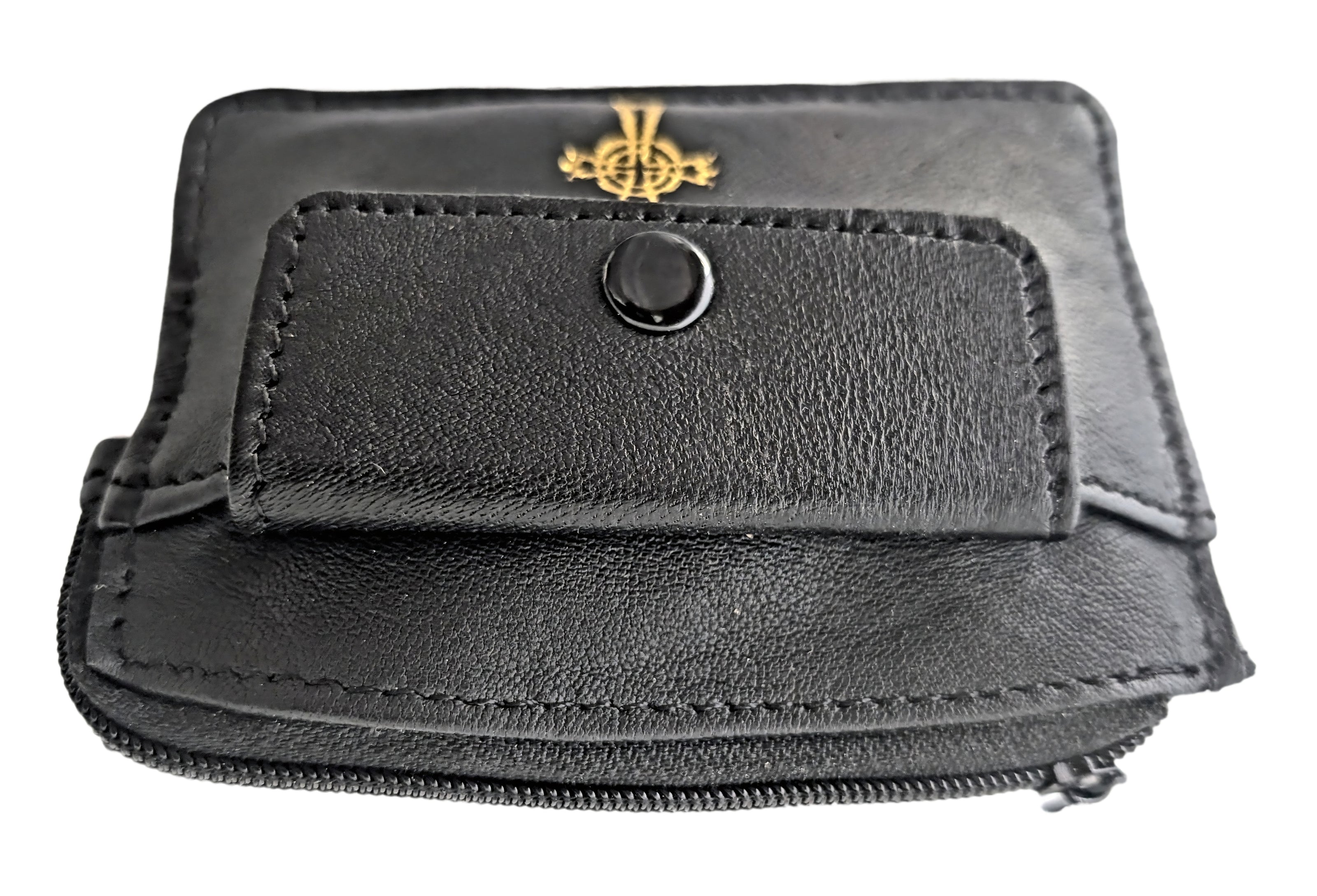 9505 - Real Leather 2 Pocket Rosary/Coin Case