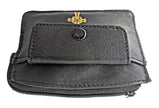 9505 - Real Leather 2 Pocket Rosary/Coin Case