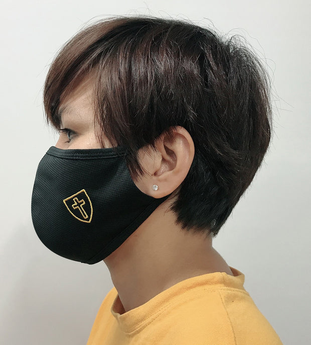 3 Layered washable face mask with Cross design