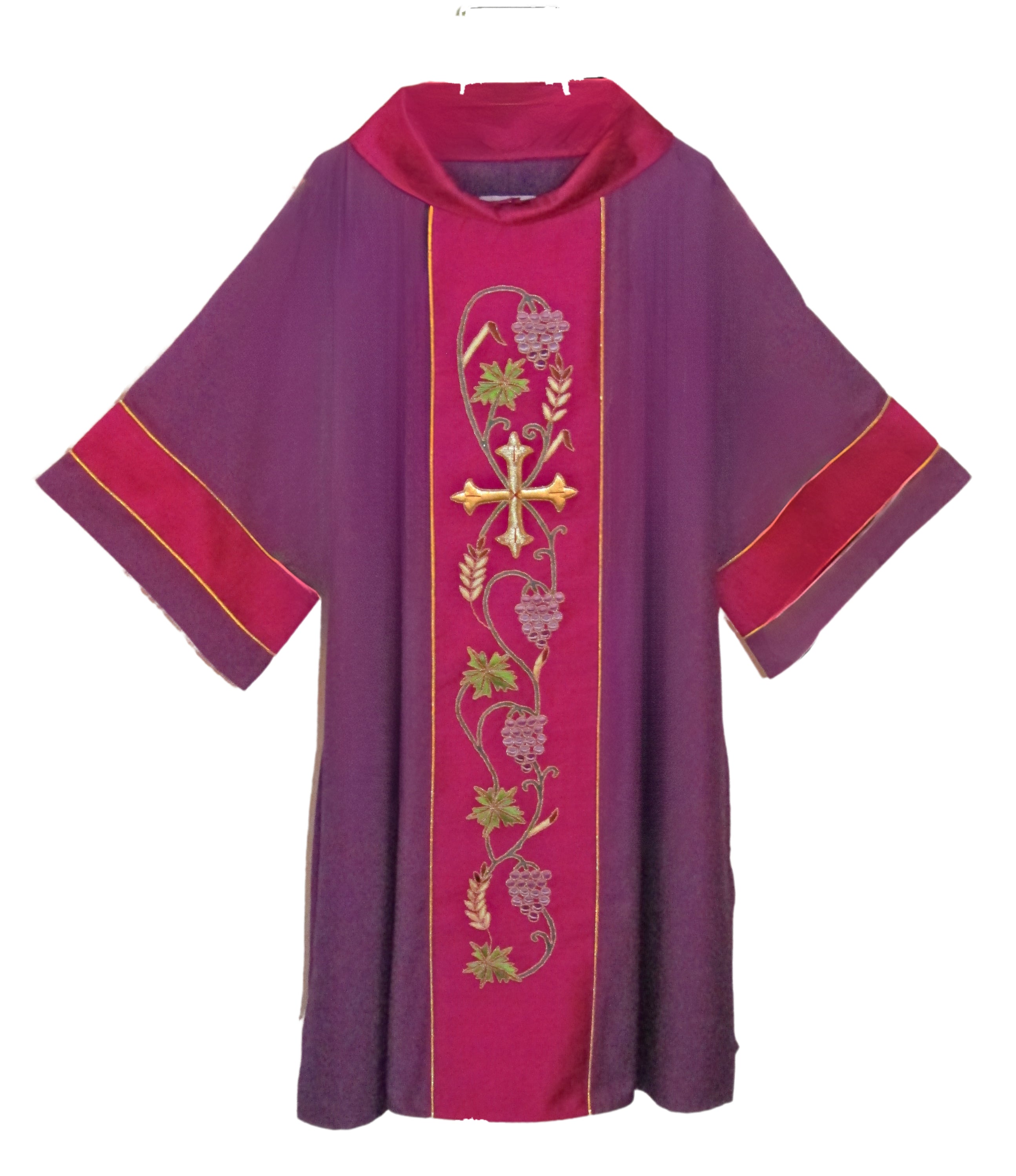 HB-135 Hand embroidered Silk blend Dalmatic.