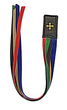 Load image into Gallery viewer, mds#LBK100 - Real leather and brass cross bookmark
