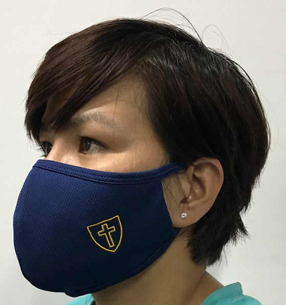 3 Layered washable face mask with Cross design