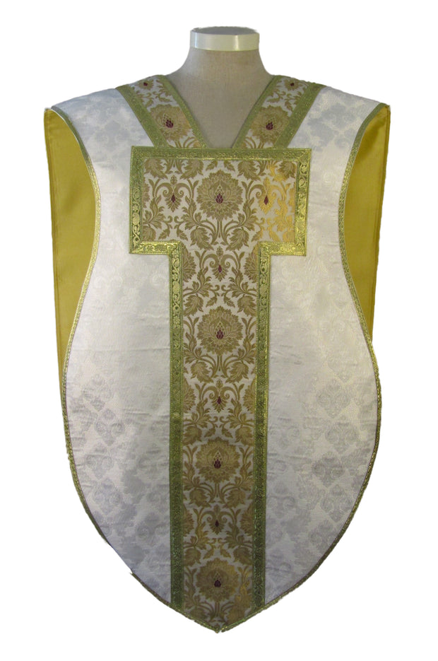 mds # PN2 - St. Philip Neri Chasuble Set, Jacquard fabrics.