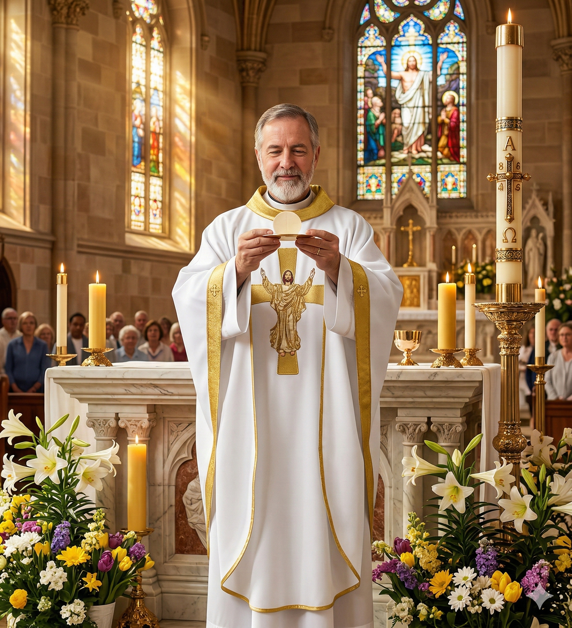 Risen Christ Chasuble Hand embroidered #RCC