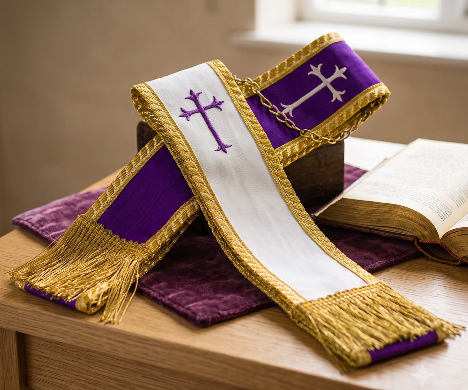 Silk Reversible Confessional/Visitation  Stole