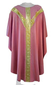 #Y2311 - Gold metallic Y orphrey chasuble.