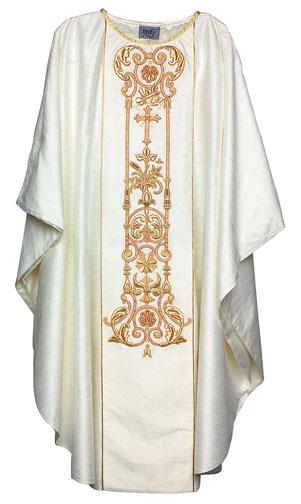 1007 Classic Hand embroidered Silk Chasuble