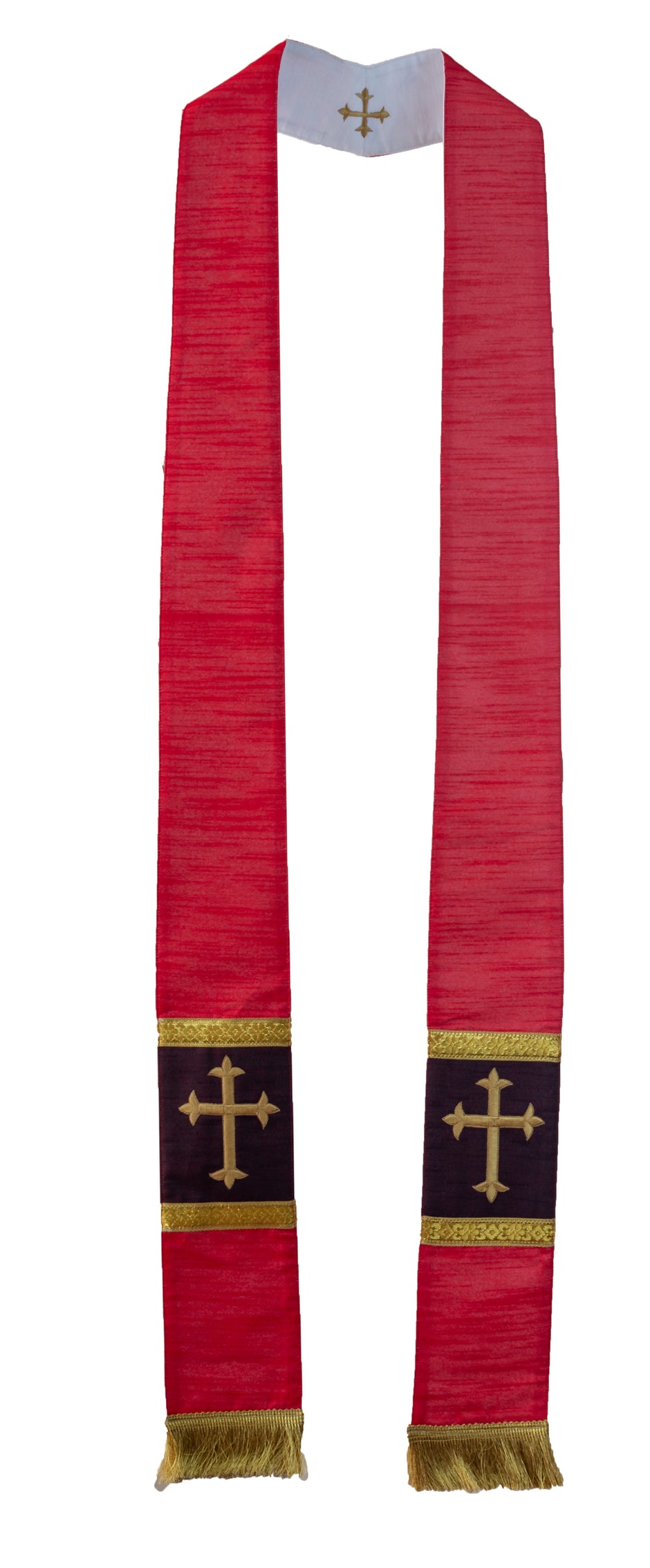 mds Raw Silk look Reversible Stole #17650
