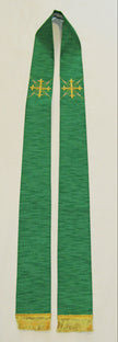 #17660  Cross and Rays Stole- Art Silk