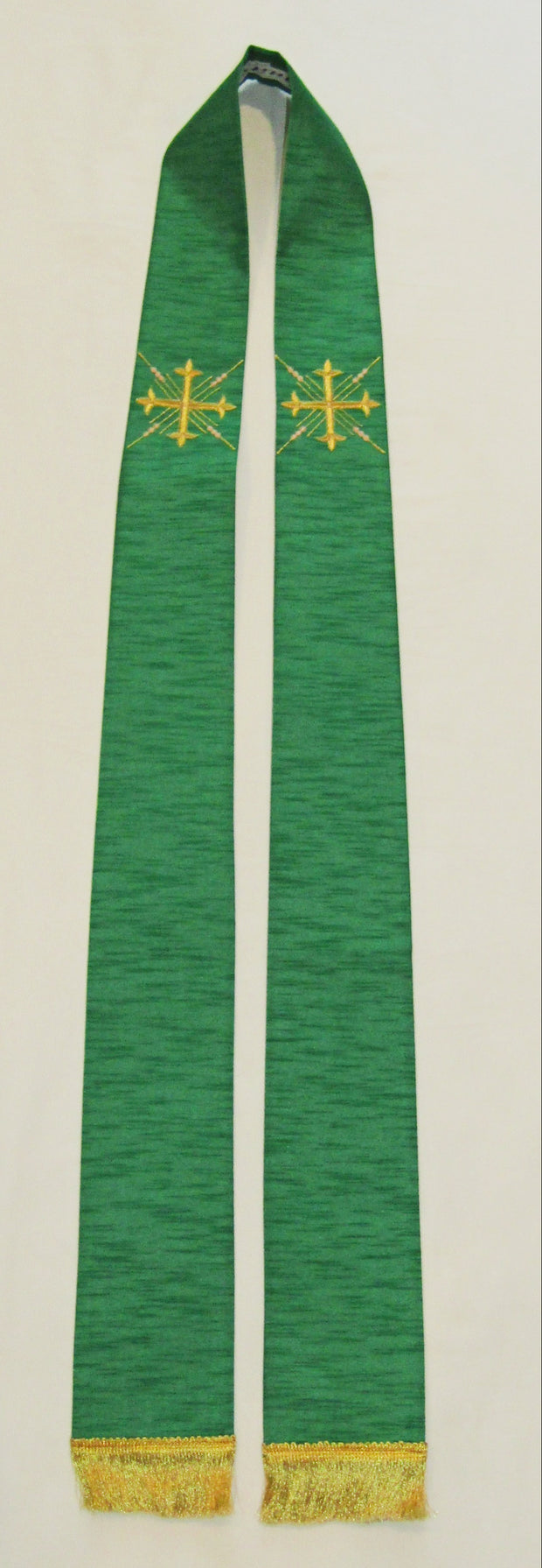 #17660  Cross and Rays Stole- Art Silk