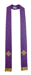 mds Cross of Flowers  Art Silk Stole # 18102