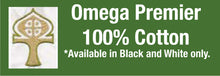 Load image into Gallery viewer, Omega 100% Cotton 5000  LS Black Tab Shirt
