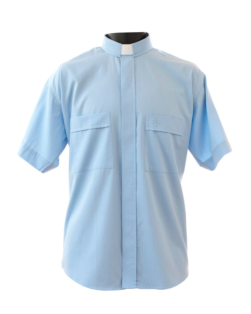 2400 Sky Blue SS Tab Shirt
