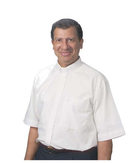 3400 White SS Tab Shirt