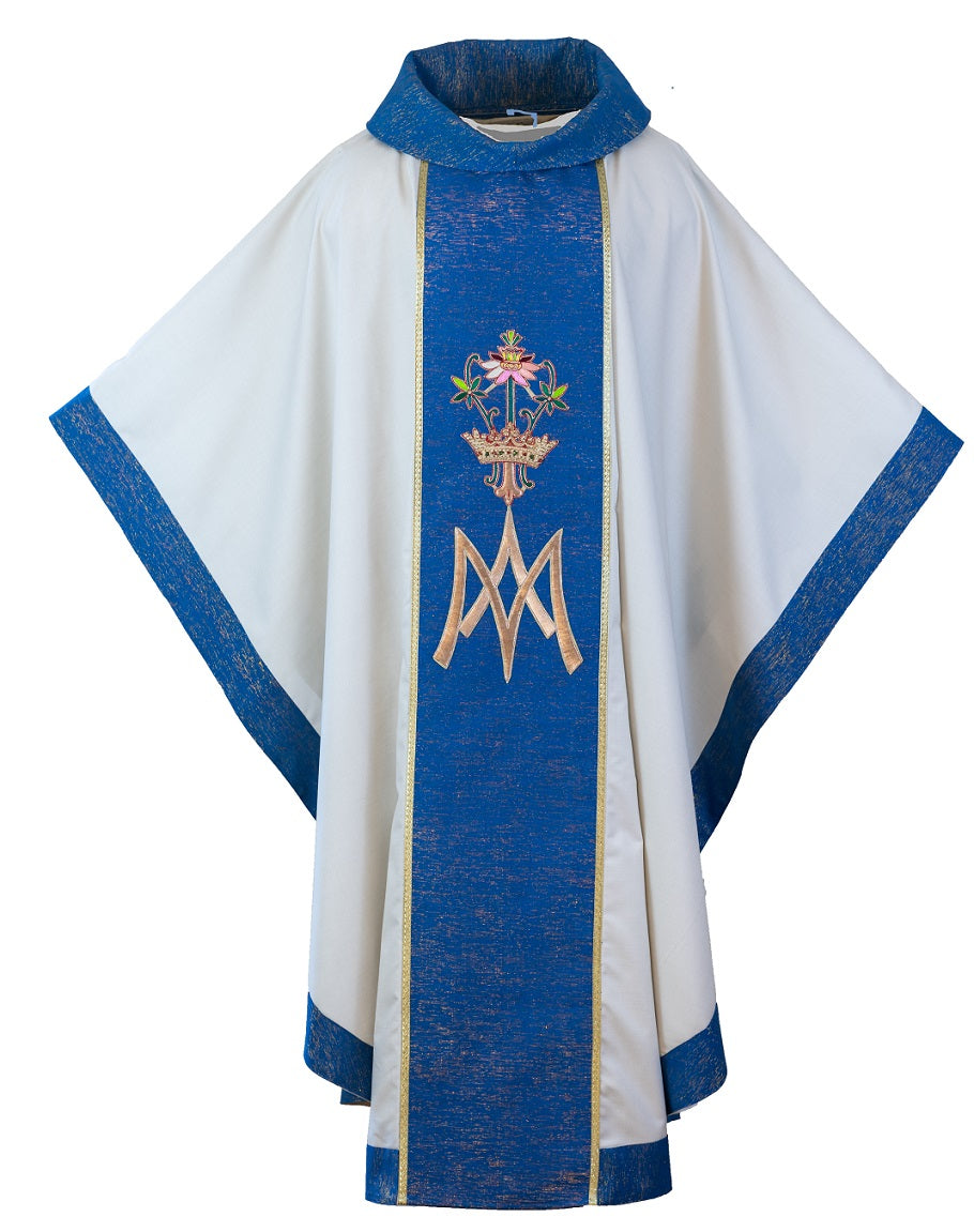 Marion Chasuble with hand embroidery  #420/BMR