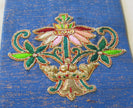 420BM- Hand embroidered stole