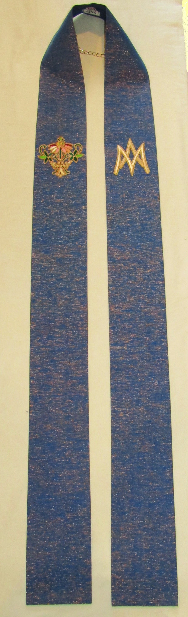 420BM- Hand embroidered stole