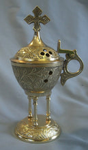 Load image into Gallery viewer, Traditional Brass Incense Burner- #453
