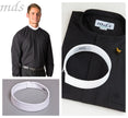 mds 8000 LS Black NB Shirt/Collar and free buttons #8000/Package