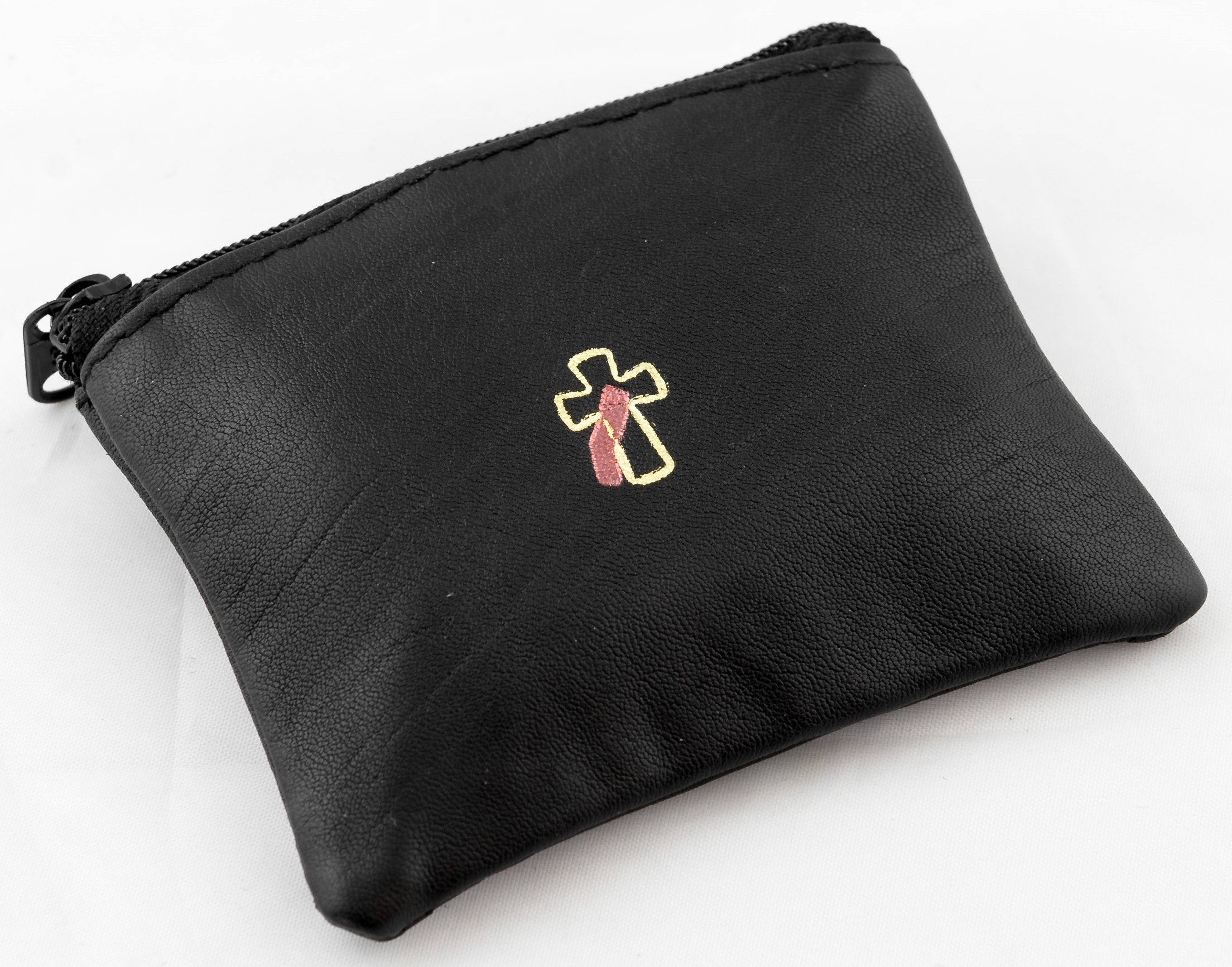 mds Genuine Leather rosary case with Deacon logo # 9501 Deacon