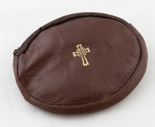 Load image into Gallery viewer, 9502 Oval Real Leather Rosary Case
