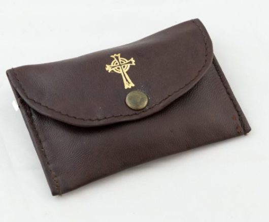 9503 Leather Rosary/Coin Case
