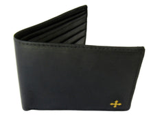 Load image into Gallery viewer, mds#9550/BC. Brass cross on a leather wallet.
