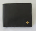 mds#9550/BC. Brass cross on a leather wallet.