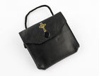 9557 . Leather Mid sizes Pyx case.