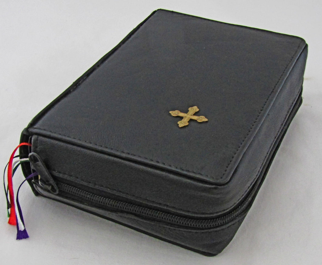 9777B- Brass Cross leather missal Cover