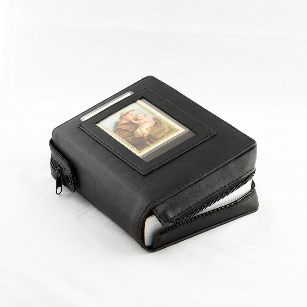 mds 9777W Window Missal Cover - Real Leather =+ FREE HOLY CARD