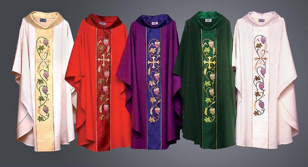 HB135 - All seasons Hand Embroidered Chasuble