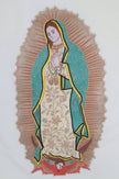 mds Hand embroidered Guadalupe Banner.