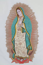 Load image into Gallery viewer, mds Hand embroidered Guadalupe Banner.
